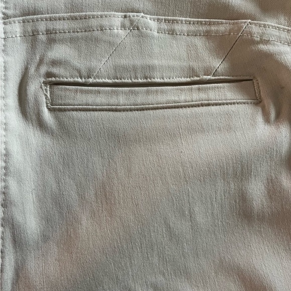 Cleo beige cream slim straight stretch pants women’s 6 minimalist office work - Picture 6 of 11